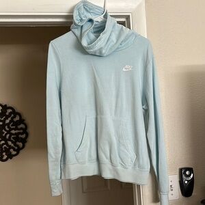 Nike baby Blue Cowl Neck Sweatshirt hoodie